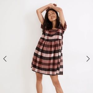 Madewell Flannel Allie Mini Dress